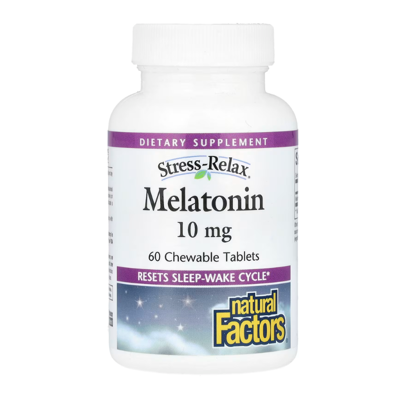 Natural Factors, Stress-Relax®, Melatonin, 10 mg, 60 Chewable Tablets in Pakistan