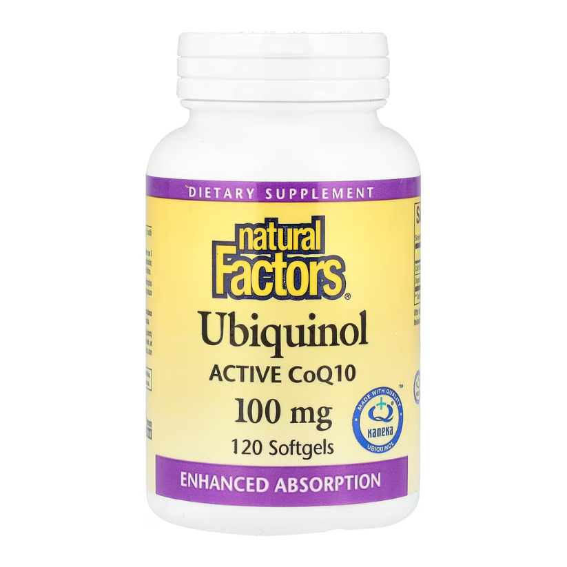 Natural Factors, Ubiquinol, Active CoQ10, 100 mg, 120 Softgels in Pakistan