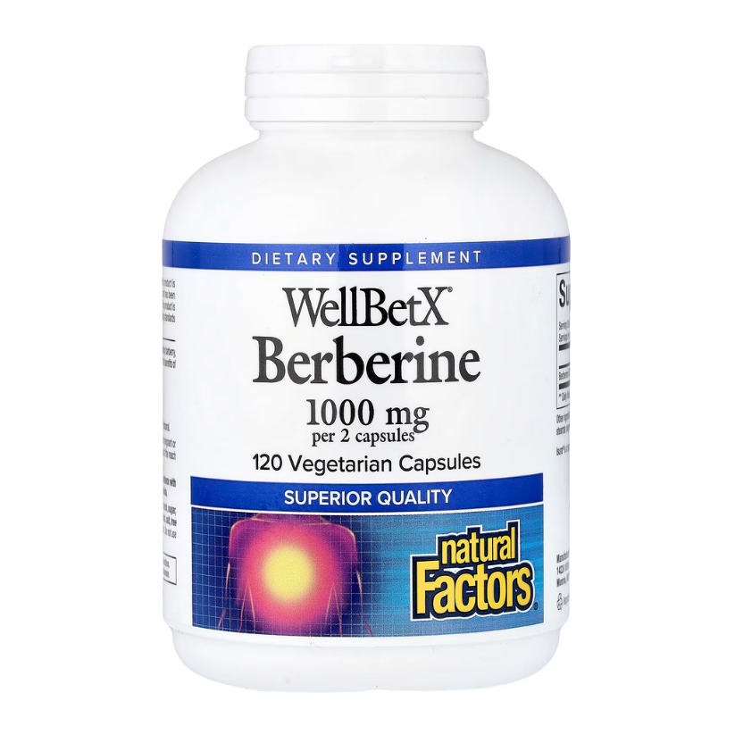 Natural Factors, WellBetX®, Berberine, 1000 mg, 120 Vegetarian Capsules in Pakistan