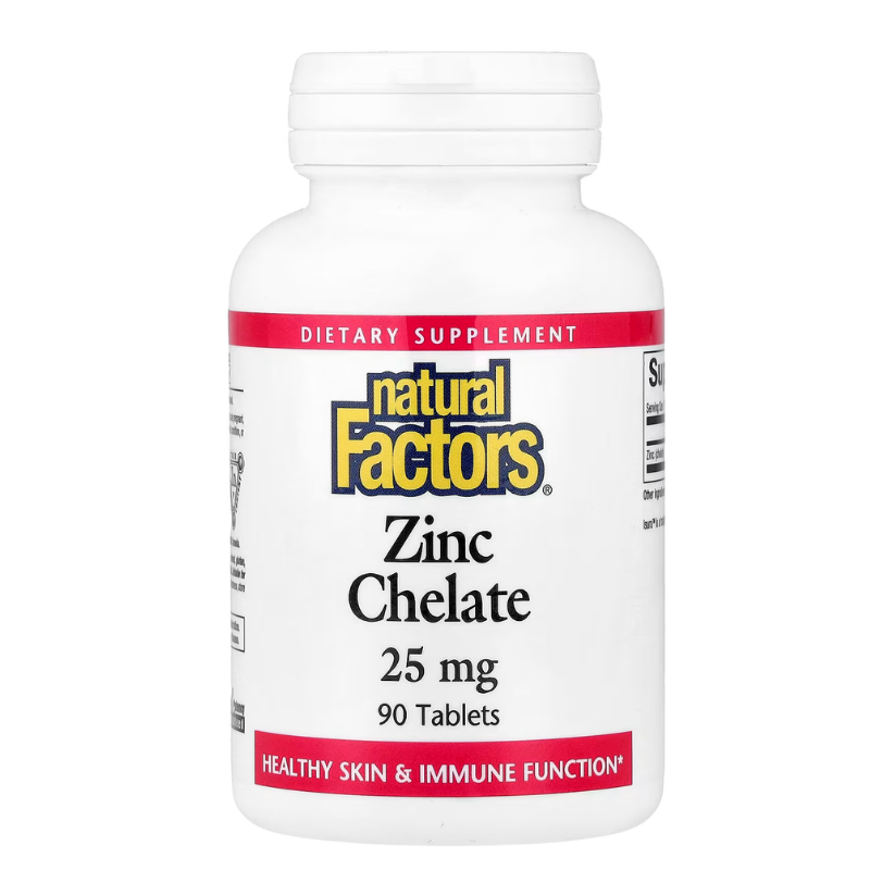 Natural Factors, Zinc Chelate, 25 mg, 90 Tablets in Pakistan