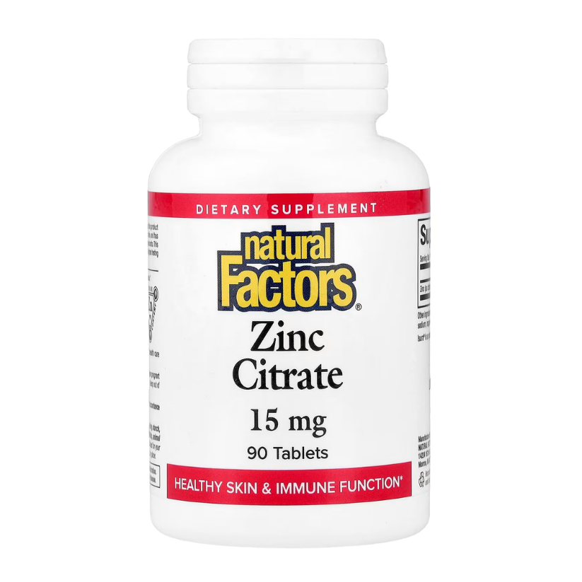 Natural Factors, Zinc Citrate, 15 mg, 90 Tablets in Pakistan