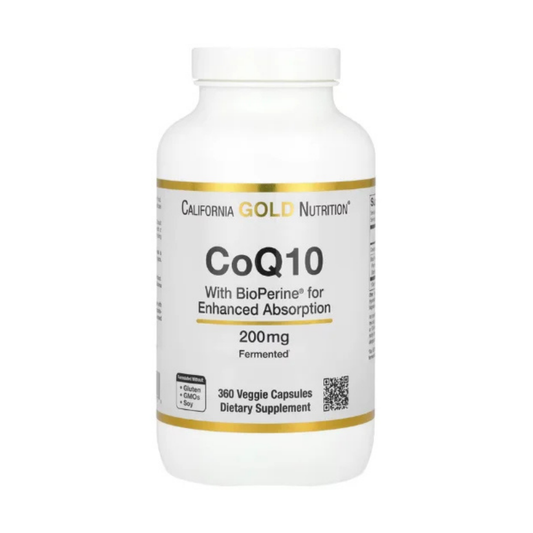 California Gold Nutrition, CoQ10 with Bioperine® Black Pepper Extract, 200 mg, 360 Veggie Capsules in Pakistan

