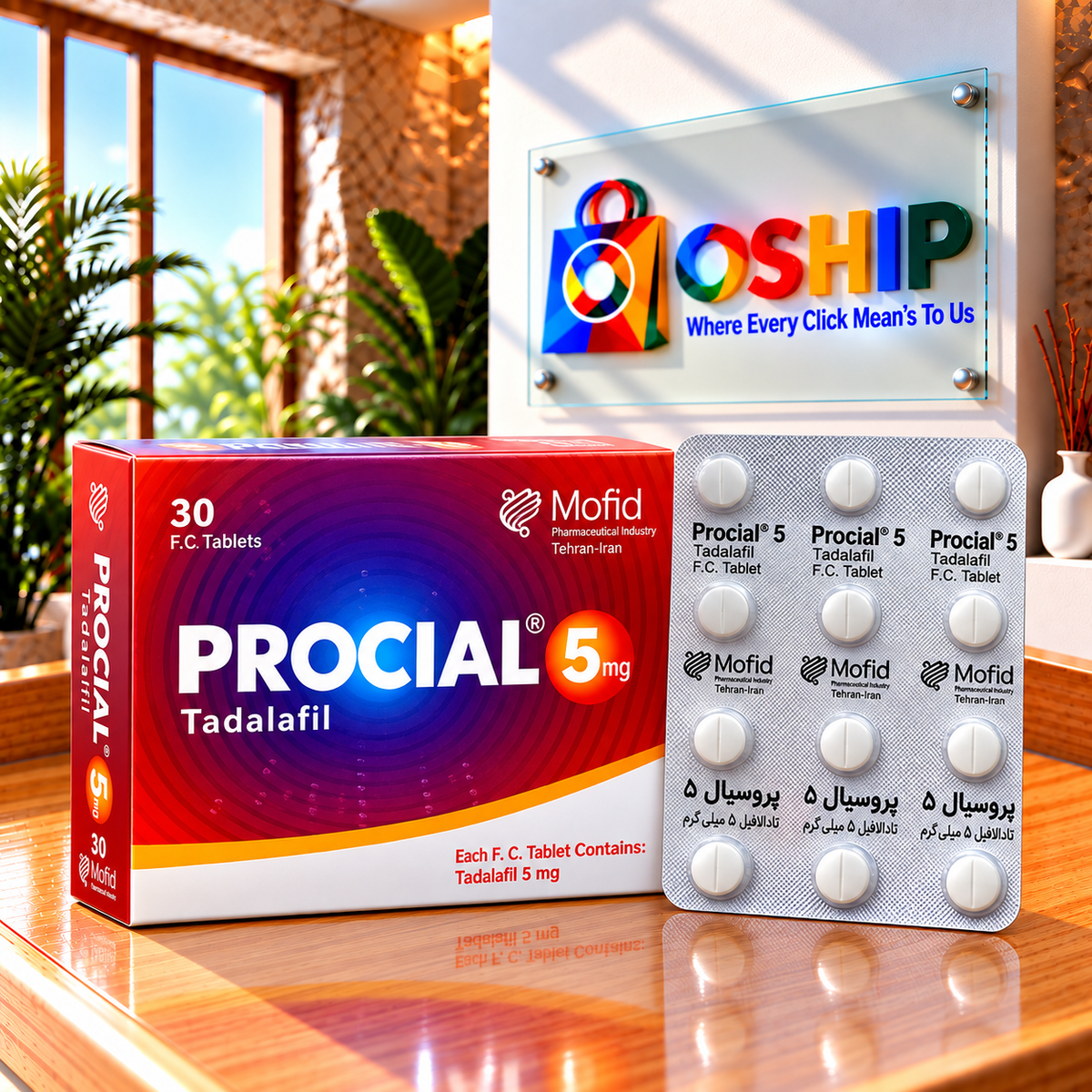 Procial 5mg Tadalafil 30 Tablets in Pakistan