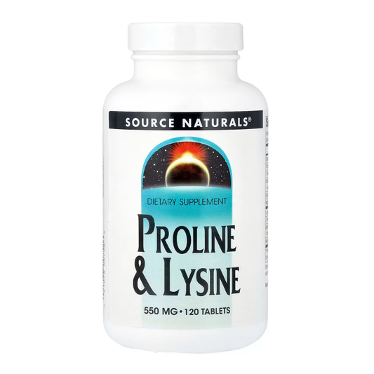 Source Naturals, Proline & Lysine, 550mg, 120 Tablets in Pakistan