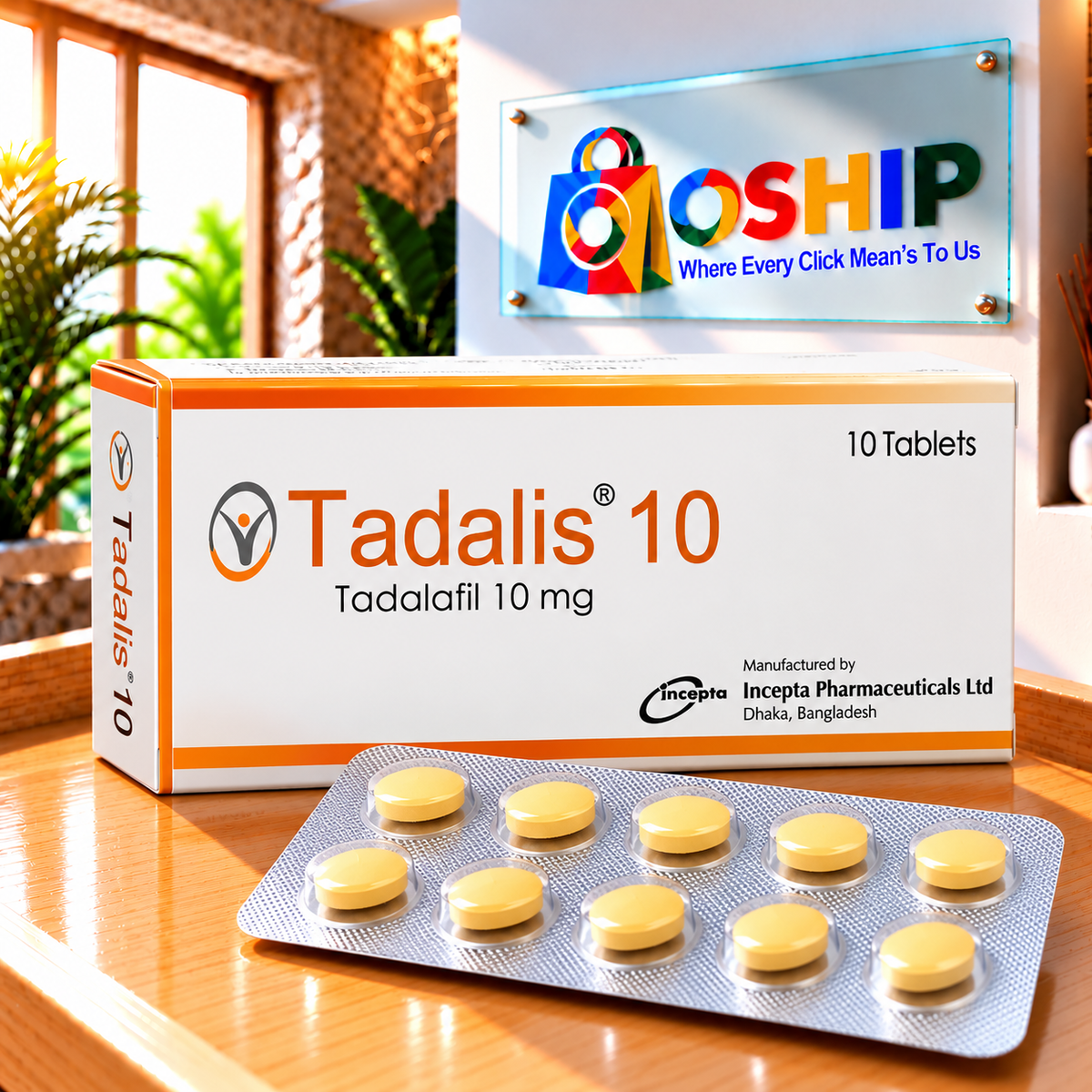 Tadalis 10 Tadalafil 10mg Tablets in Pakistan