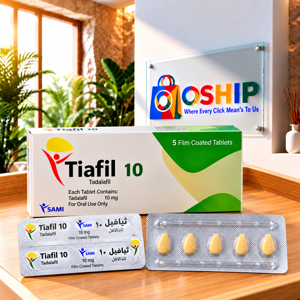 Tiafil 10mg Tablets Same Day Delivery in Lahore