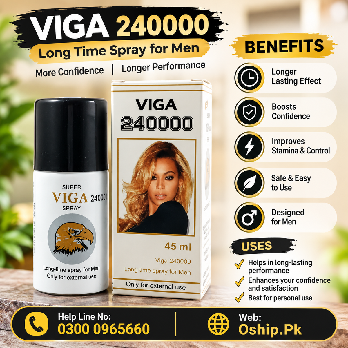 Viga 240000 Long Time Spray in Pakistan