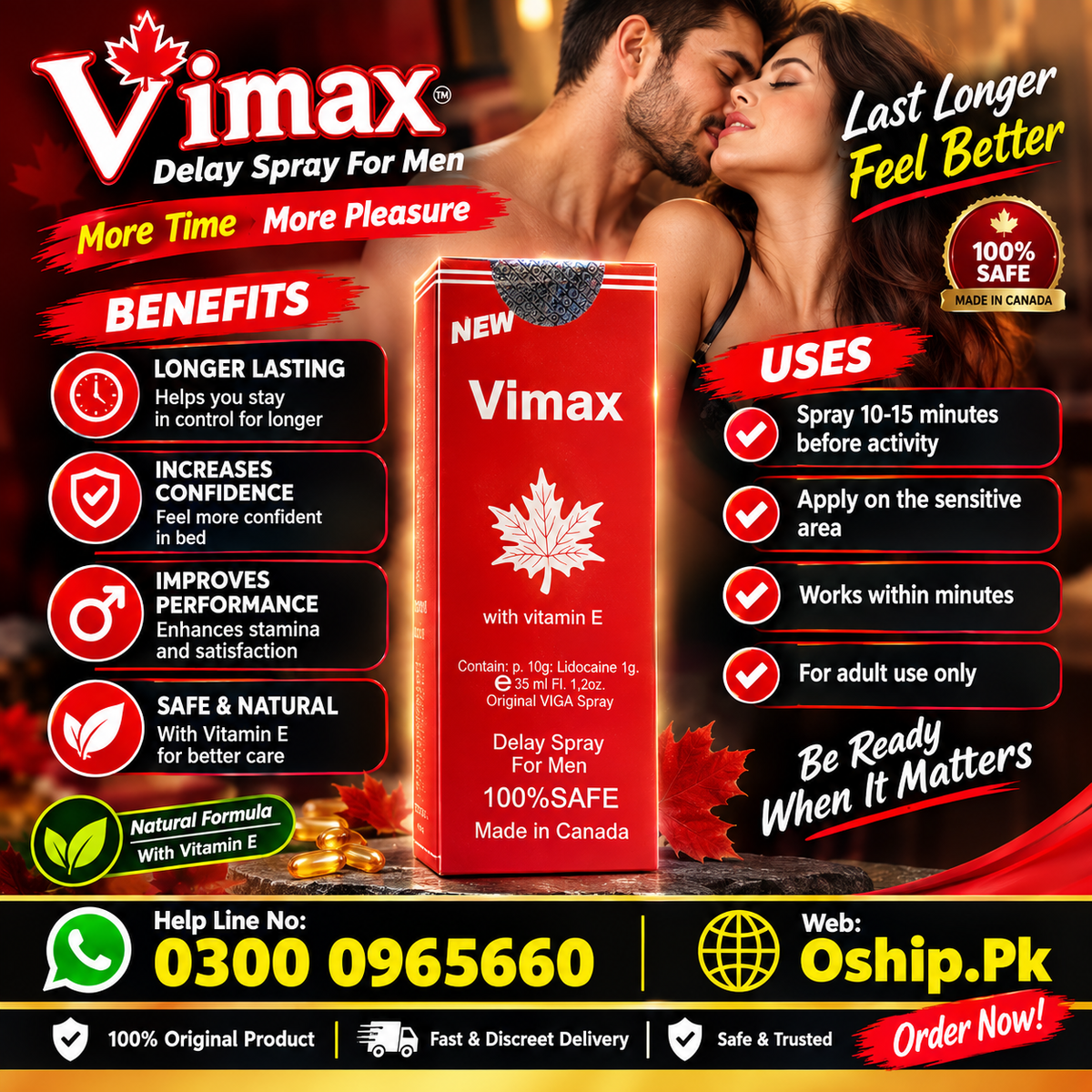 Vimax Delay Spray For Men in Pakistan