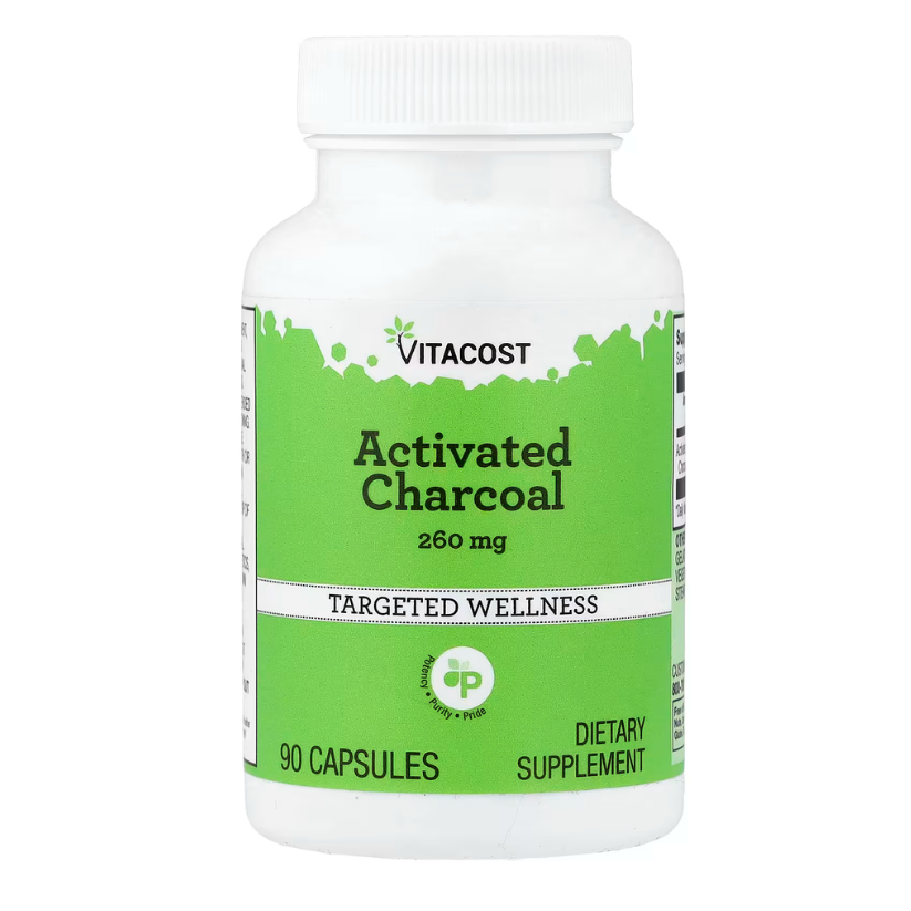 Vitacost, Activated Charcoal, 260 mg, 90 Capsules in Pakistan