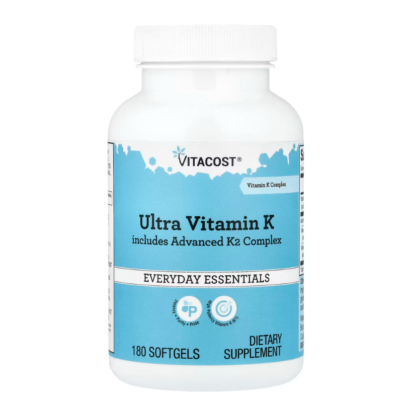 Vitacost, Everyday Essentials, Ultra Vitamin K Includes Advanced K2 Complex, 180 Softgels in Pakistan