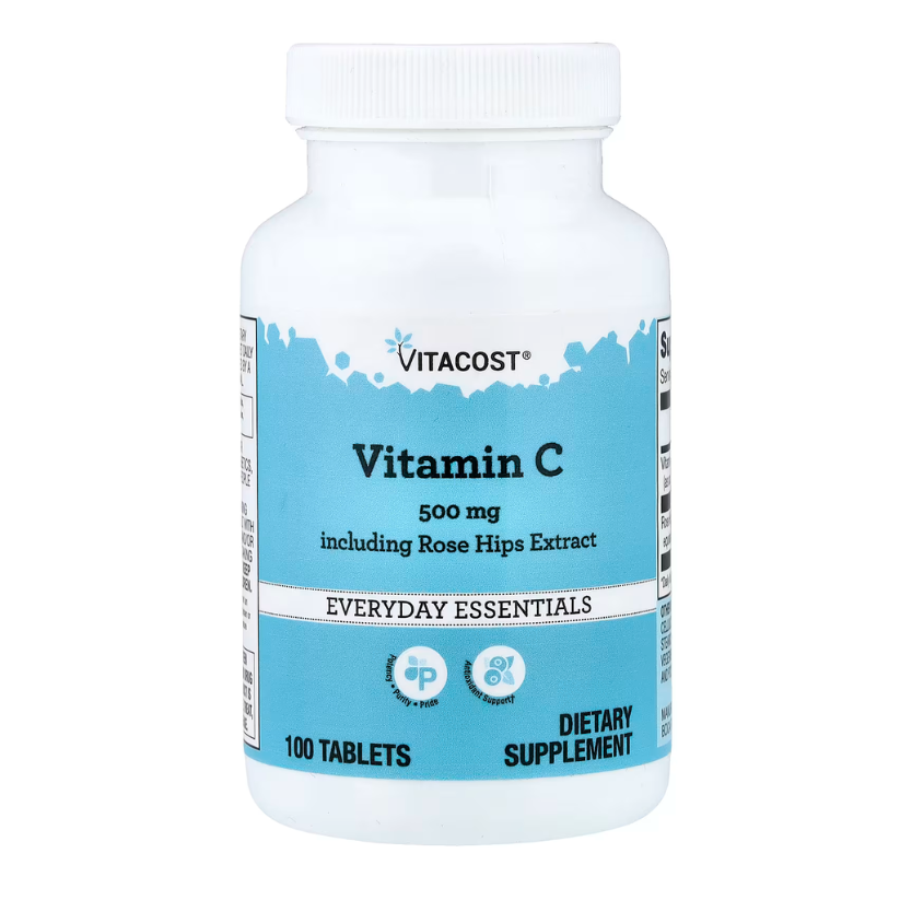 Vitacost, Everyday Essentials, Vitamin C Including Rose Hips Extract, 500 mg, 100 Tablets in Pakistan