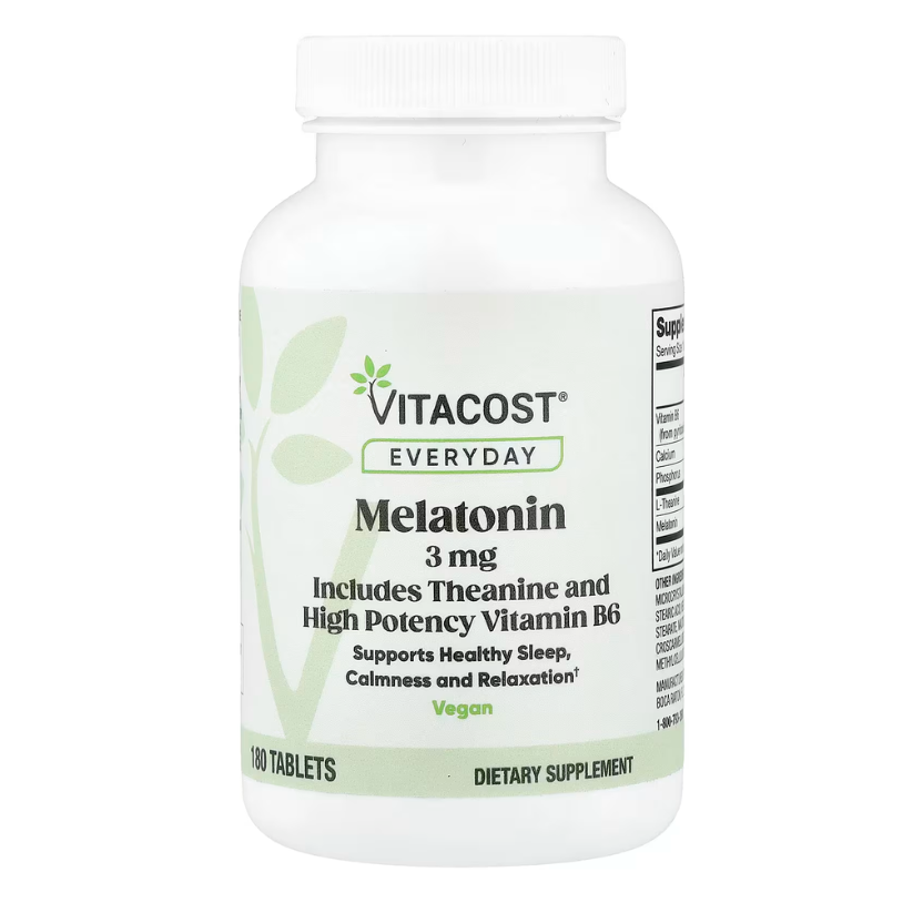 Vitacost, Everyday, Melatonin, 3 mg, 180 Tablets in Pakistan