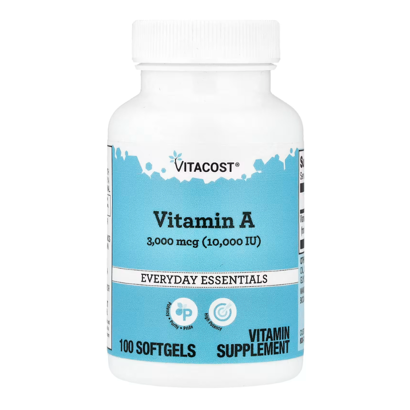Vitacost, Vitamin A, 3,000 mcg (10,000 IU), 100 Softgels in Pakistan