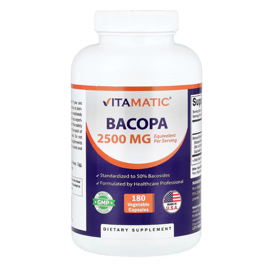 Vitamatic, Bacopa, 2500 mg, 180 Vegetable Capsules in Pakistan