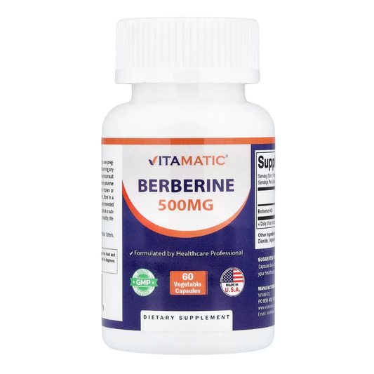 Vitamatic, Berberine, 500 mg, 60 Vegetable Capsules in Pakistan