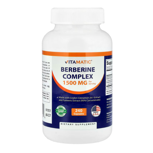 Vitamatic, Berberine Complex, 1500 mg, 240 Capsules in Pakistan