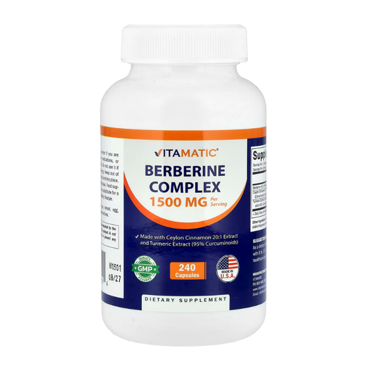 Vitamatic, Berberine Complex, 1500 mg, 240 Capsules in Pakistan
