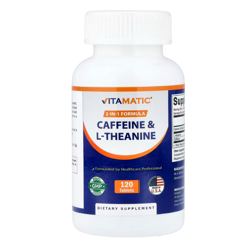 Vitamatic, Caffeine & L-Theanine, 120 Tablets in Pakistan