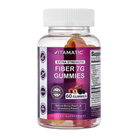 Vitamatic, Fiber Gummies, Natural Berry, Peace & Strawberry, 60 Gummies in Pakistan
