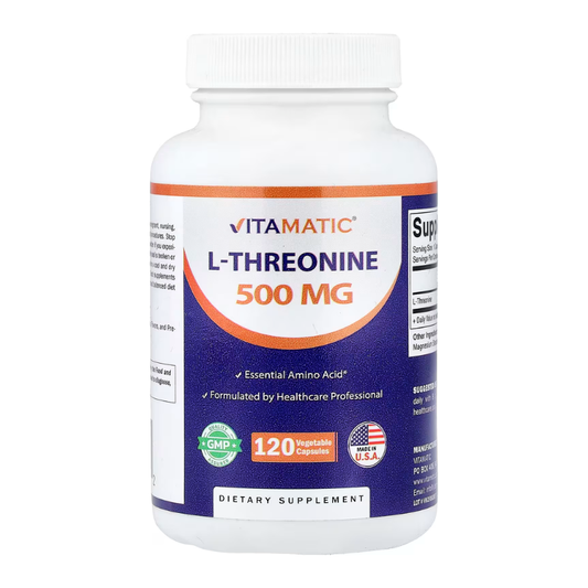 Vitamatic, L-Threonine, 500 mg , 120 Vegetable Capsules in Pakistan