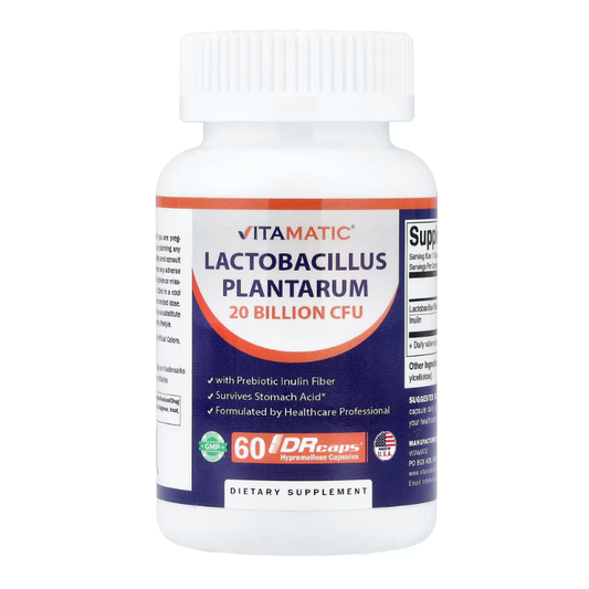 Vitamatic, Lactobacillus Plantarum, 60 DRcaps® Hypromellose Capsules in Pakistan