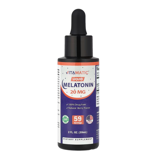 Vitamatic, Liquid Melatonin, Natural Berry, 2 fl oz (59 ml) in Pakistan