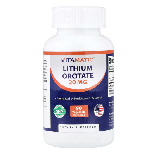 Vitamatic, Lithium Orotate, 20 mg, 90 Vegetable Capsules in Pakistan
