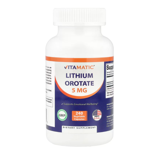 Vitamatic, Lithium Orotate, 5 mg, 240 Vegetable Capsules in Pakistan