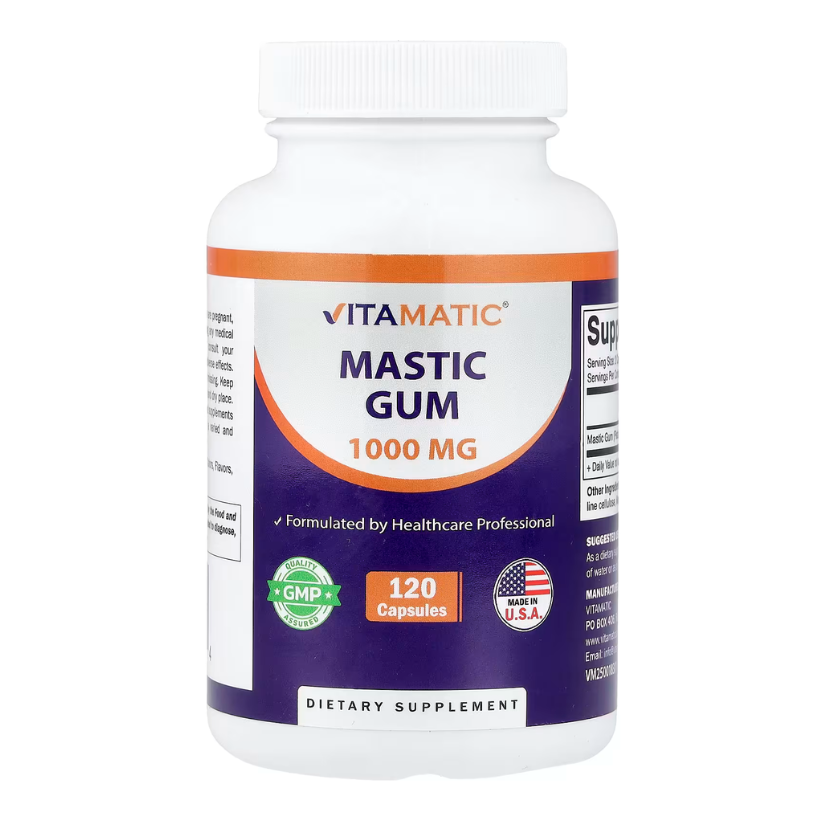 Vitamatic, Mastic Gum, 1000 mg, 120 Capsules in Pakistan