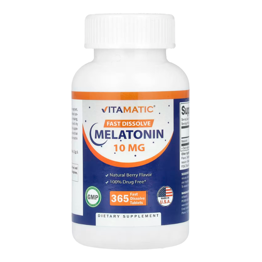 Vitamatic, Melatonin, Natural Berry, 10 mg, 365 Fast Dissolve Tablets in Pakistan