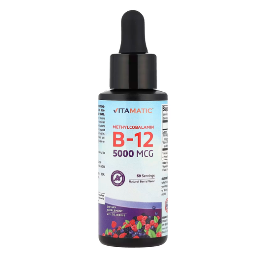 Vitamatic, Methylcobalamin B12, Natural Berry, 5,000 mcg, 2 fl oz (59 ml) in Pakistan