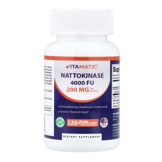 Vitamatic, Nattokinase, 200 mg, 120 DRcaps® in Pakistan