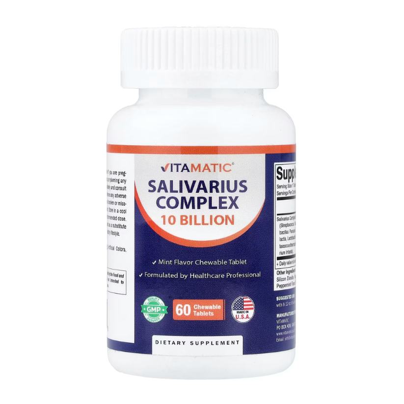 Vitamatic, Salivarius Complex, Mint, 60 Chewable Tablets in Pakistan