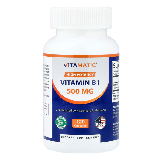 Vitamatic, Vitamin B1, 500 mg, 120 Capsules in Pakistan
