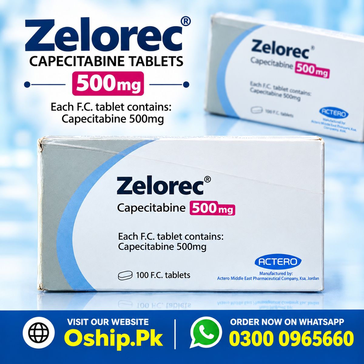 Zelorec 500mg Tablets in Pakistan